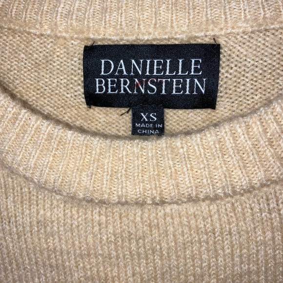 Cream Crew Neck With Shoulder Pads - Picture 4 of 6